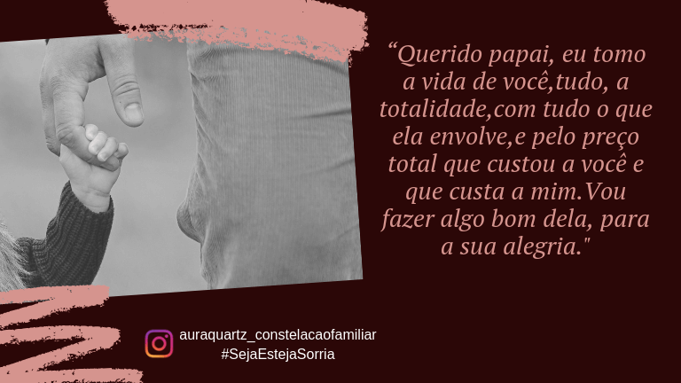 AGRADECIMENTO AO DESPERTAR DA VIDA – Dia dos&nbsp;Pais